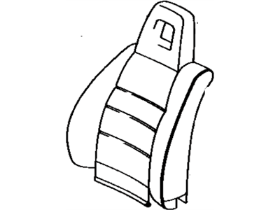 Toyota 71073-1G200-C1 Front Seat Back Cover, Right(For Separate Type)