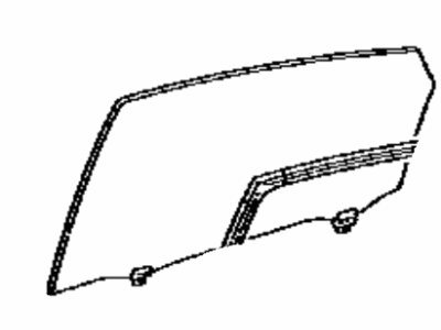 Toyota 68104-47050 Glass Sub-Assembly, Rear D