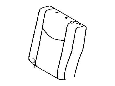 Toyota 71078-47171-E6 Rear Seat Back Cover, Left (For Separate Type)