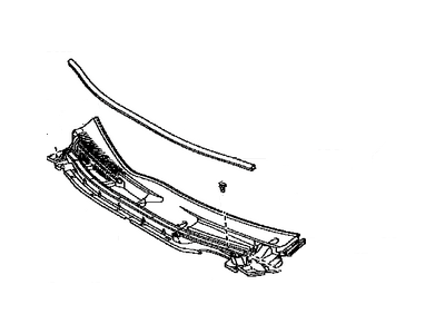 Toyota 55708-47110 LOUVER Sub-Assembly, Cow