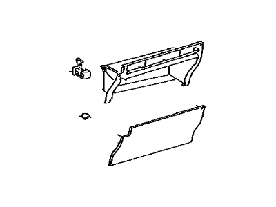 Toyota 55550-47080-E0 Door Assembly, Glove Compartment
