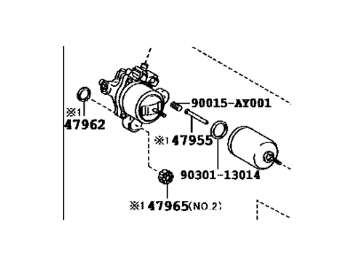2019 Toyota Mirai Brake Fluid Pump - 47070-62060