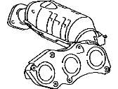 Toyota Tundra Catalytic Converter - 17140-31730 Right Exhaust Manifold Sub-Assembly