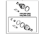 Toyota 04427-0R065 Front Cv Joint Boot Kit