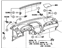 Toyota 55401-AA051-B0 Pad Sub-Assy, Instrument Panel Safety