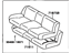Toyota 71560-14490-A0 Cushion Assembly, Rear Seat