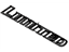 Toyota 75455-35020 Roof Side Name Plate, No.1