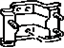 Toyota 52176-AC030 Bracket, Rear Bumper Arm Mounting, LH