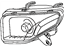 Toyota 81105-42280 Passenger Side Headlight Unit Assembly