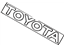 Toyota 75441-12340 Rear Name Plate, No.1