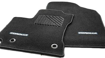 Toyota Carpet Floor Mats - Black with Blue Thread PT206-02142-28