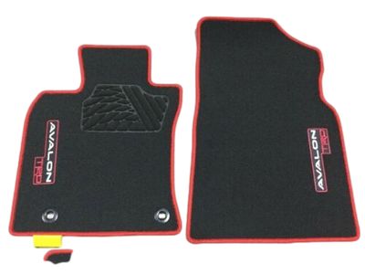 Toyota TRD Carpet Floor Mats - Black With Red Trim PT206-07196-02