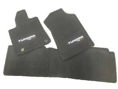 Toyota TRD Off-Road Carpet Floor Mats - (C2K7) - Black - D-Cab PT206-34181-01