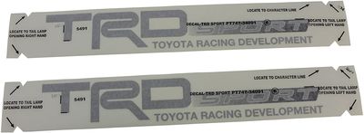 Toyota Graphics/Appliques, TRD-Sport Edition for Red Vehicle PT747-34091