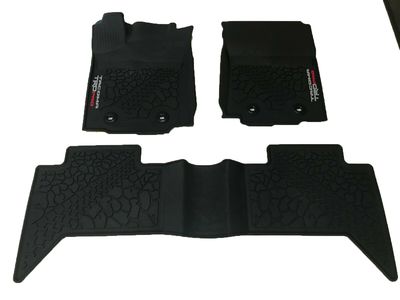 Toyota All Weather Floor Liners - D-Cab - Automatic Transmission - TRD PRO PT908-35200-02