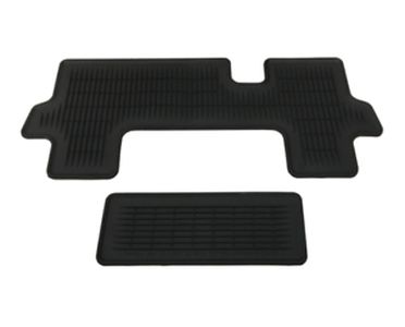 Toyota All Weather Aisle Mat And Third Row Mat - Black. All Weather Floor Mats. PT908-48166-02