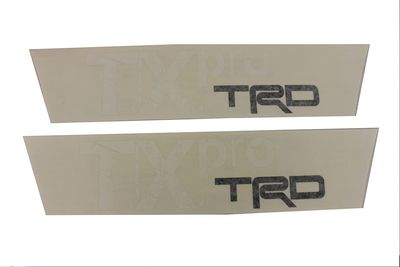 Toyota Body Graphics, TX-Pro White Lettering, Black TRD PT929-35101