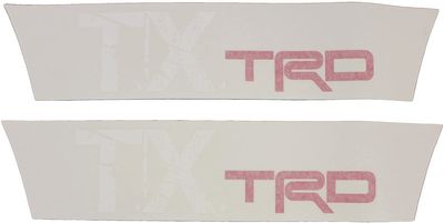 Toyota Body Graphics, TX White Lettering, Red TRD PT929-35103