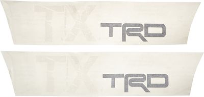 Toyota Body Graphics, TX White Lettering, Black TRD PT929-35104