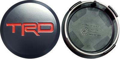 Toyota TRD Center Cap - Black W/ Red - Service. Wheels. PTR56-18130-AA