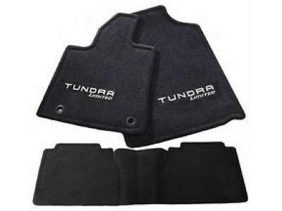 Toyota Carpet Floor Mats - Black - D-Cab - Tundra Limited PT206-34145-20