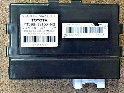 Toyota Engine Control Unit. Remote Engine Starter. PT398-89100-NS