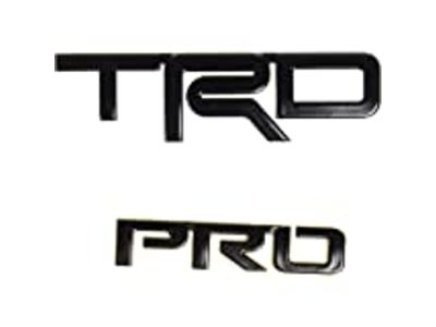 Toyota Blackout Emblem Overlays - TRD Pro - Drive & Passenger Side. Exterior Emblem. PT413-0C200-02