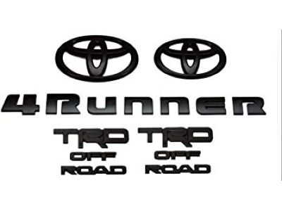 Toyota Badge - TRD Off Road - Black. Exterior Emblem. PT948-89200-02