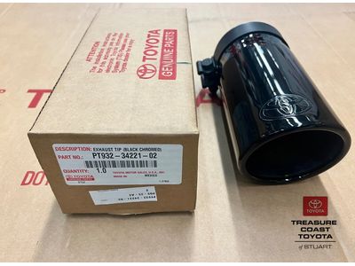PT932-34221-02 Toyota Exhaust Tip - Black Chrome Product Photo 1 of 1