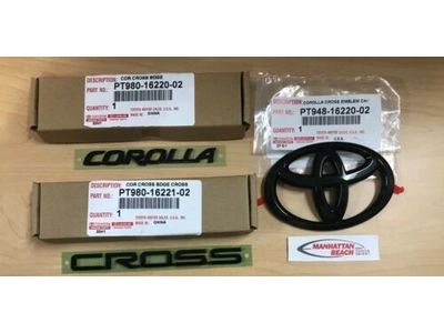 PT980-16221-02 Toyota Corolla Cross Blackout Badge Product Photo 1 of 1