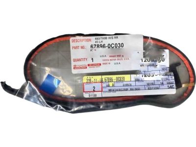 2022 Toyota Tundra Weather Strip - 67896-0C030