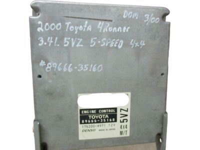 2001 Toyota 4Runner Engine Control Module - 89666-35160
