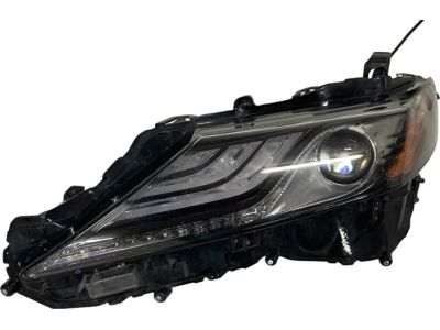Pair LED Headlight Assemblies For 2021-2022 Toyota Camry SE – Driver & Passenger – Black Housing