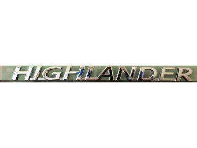2016 Toyota Highlander Emblem - 75442-0E050