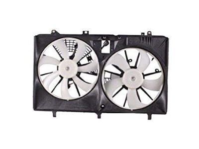 Partslink Number TO3110129 OE Replacement Toyota Mini Radiator Fan Shroud 