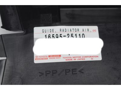 2019 Toyota RAV4 Radiator Support - 16595-25110