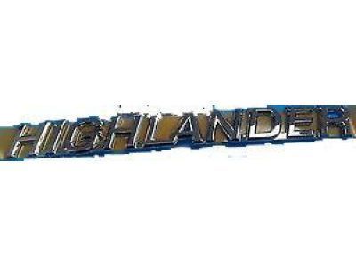 2004 Toyota Highlander Emblem - 75442-48040