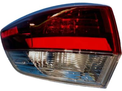 Texas-E-Parts Right Rear Outer Tail Light For 2018-2019 Toyota Highlander – Halogen, Red/Chrome
