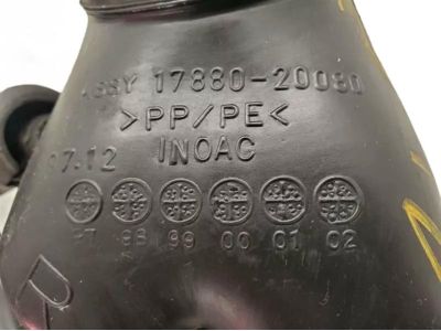 17880-20080 Toyota Air Cleaner Hose Assembly with Resonator Product Photo 3 of 6