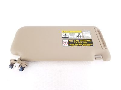 thumbnail image 2 of Left Driver Side Sun Visor For Toyota RAV4 2006-2012 – Gray, Fabric/ABS, OEM Replacement 2 of 5