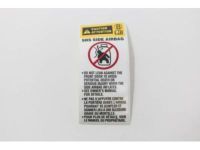 Toyota 74596-02020 Label, Side Air Bag Caution