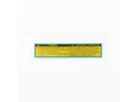 Toyota 16793-22010 Label, Cooling Fan Caution