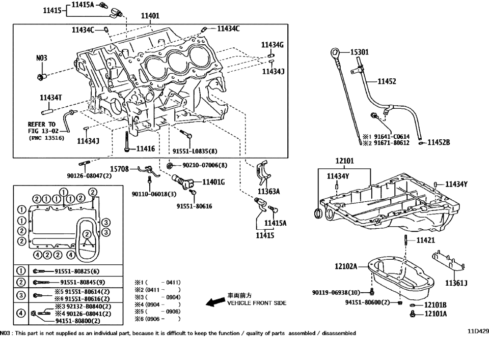Toyota 92132-B0840 Bolt, Stud