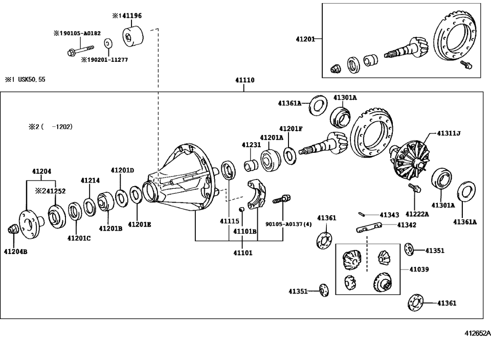 Toyota 90105-A0137 Bolt, Flange