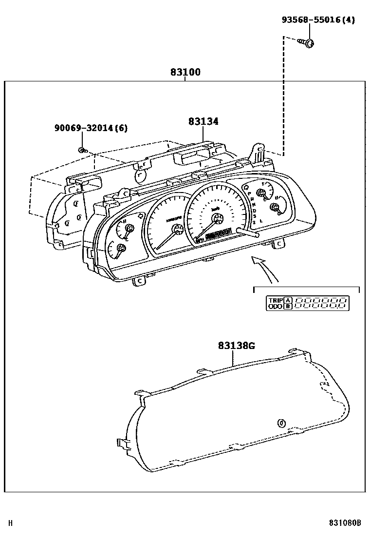 Toyota 90069-32014 Screw, Tapping