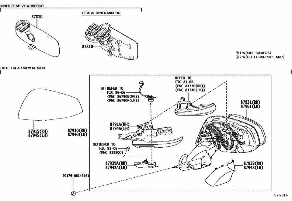 Toyota 87948-42E20 COVER, OUTER MIRROR