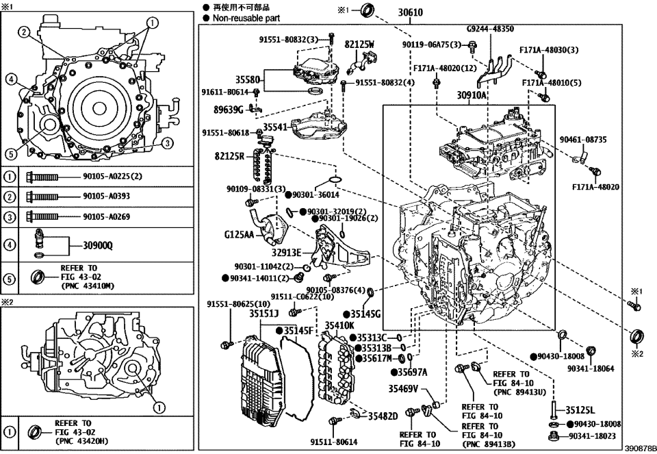 Toyota 30950-48020 TRANSAXLE ASSY, AUTO