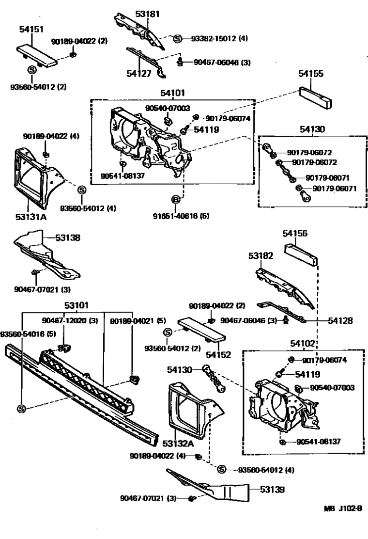 Toyota 90540-07003 Standard Part