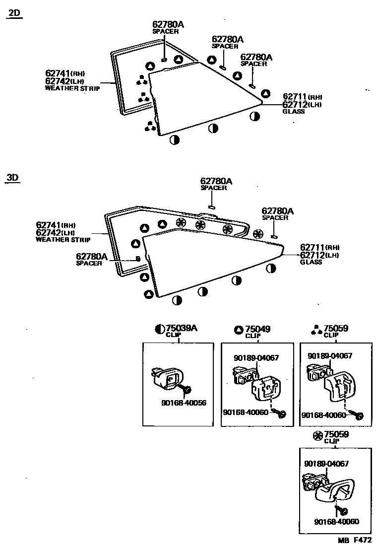 Toyota 90189-04067 Standard Part