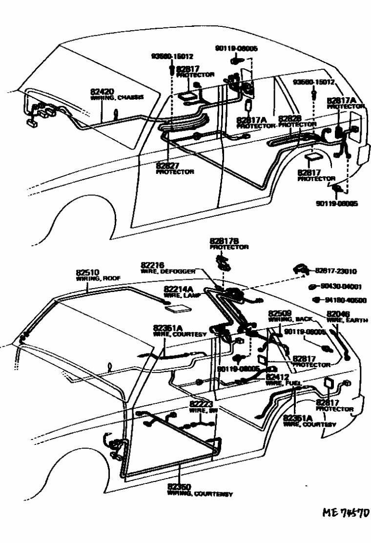 Toyota 82817-23010 Standard Part